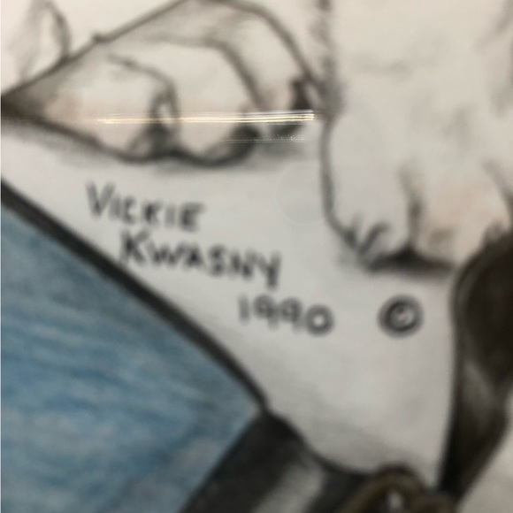 Boston Terrier original Art Top hat & Tails professional framed 22” by 18” - Picture 4 of 11